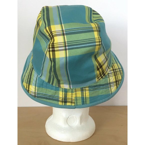 THE NORTH FACE Girls Reversible Teal Plaid Hat - Picture 7 of 8